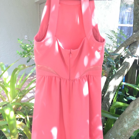 NWOT BCBGENERATION Pink Cocktail Dress w Cutouts - Picture 5 of 7